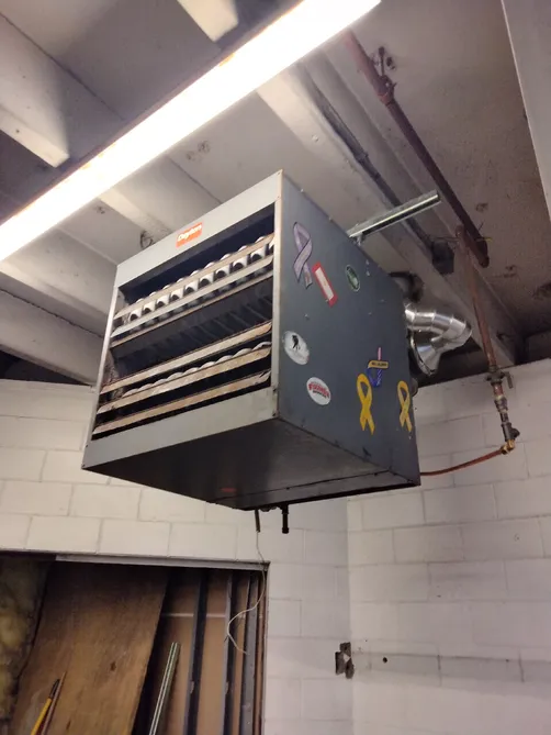 Lennox furnace installed alongside new hydronic and copper piping