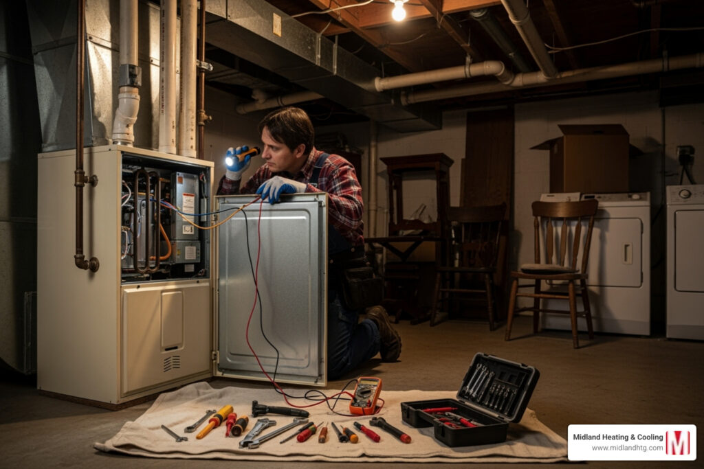 Electric furnace maintenance